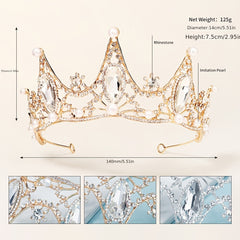 Crystal Crown Hairband Party Favor Decorations Tiara Wedding Birthday