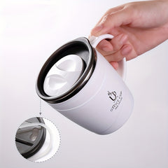 500ml Stainless Steel Insulated Coffee Mug with Lid - 17oz Capacity