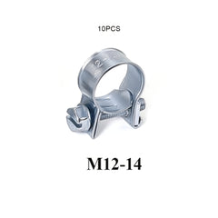 10pcs Mini Clamp 12 14mm Fuel Pipe Hose Clamp Air Hose Clamp Auto Parts