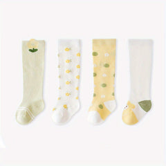Baby Girls Mesh Crew Socks Boneless Mosquito-proof Stockings