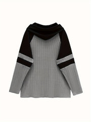Cable Knit Raglan Sleeve Hoodie