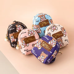 Cartoon Bear Mini Bag Coin Purse with Keychain