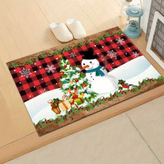 Christmas Snowman Area Rug Kitchen Carpet Mat Room Decor Home Decor 40
