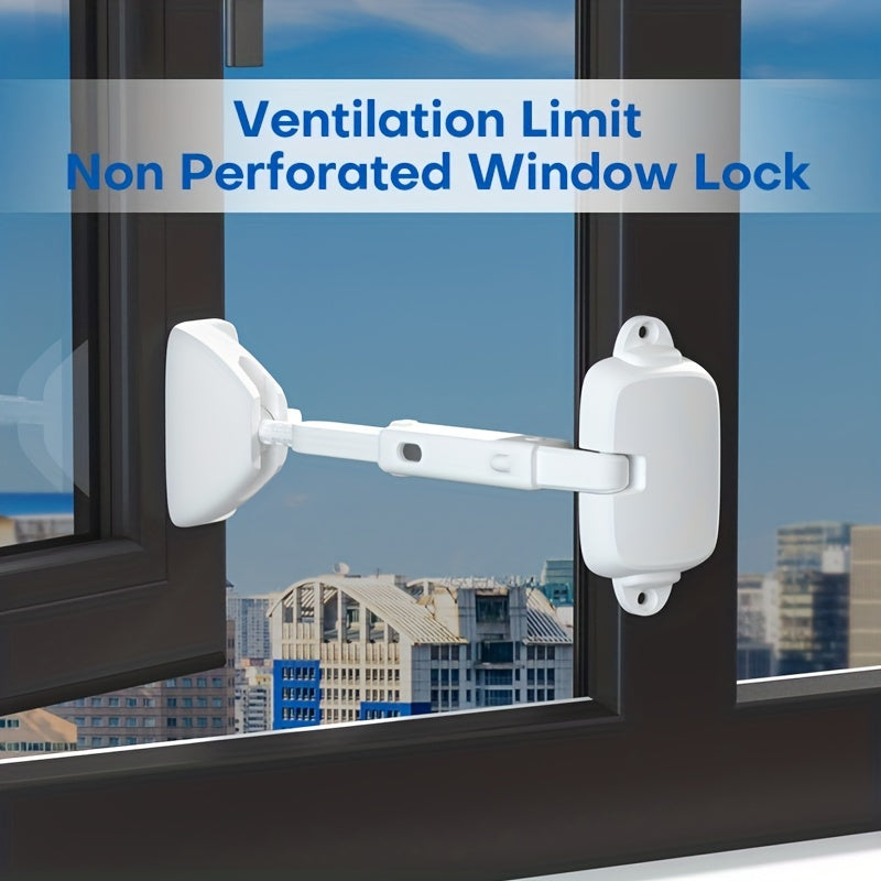 Child Protection Window Restrictor Adjustable Lock Child Safety Stopper