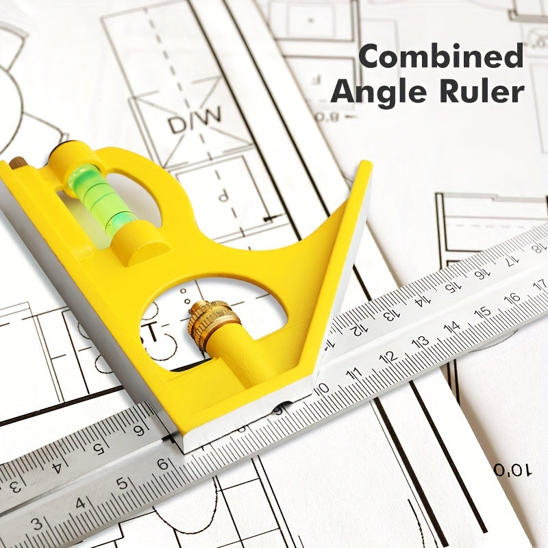 300mm Stainless Steel Combination Square for Accurate Woodworking Measurement
