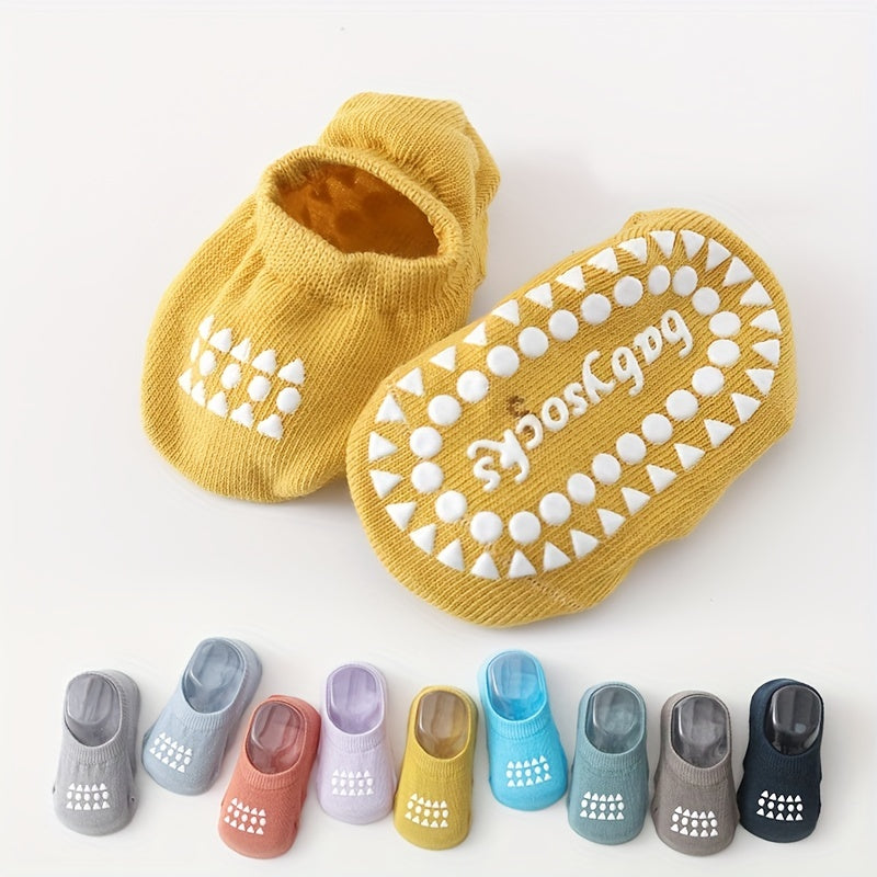 3 Pairs Baby Non-Slip Trampoline Socks Soft Comfortable Breathable Floor Socks