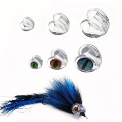 30pcs Clear Fish Mask Streamer & 3D Fish Eyes For Saltwater Fishing