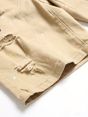 Men's Street Style Ripped Denim Shorts