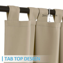 Waterproof Blackout Outdoor Curtains for Privacy and Decor
