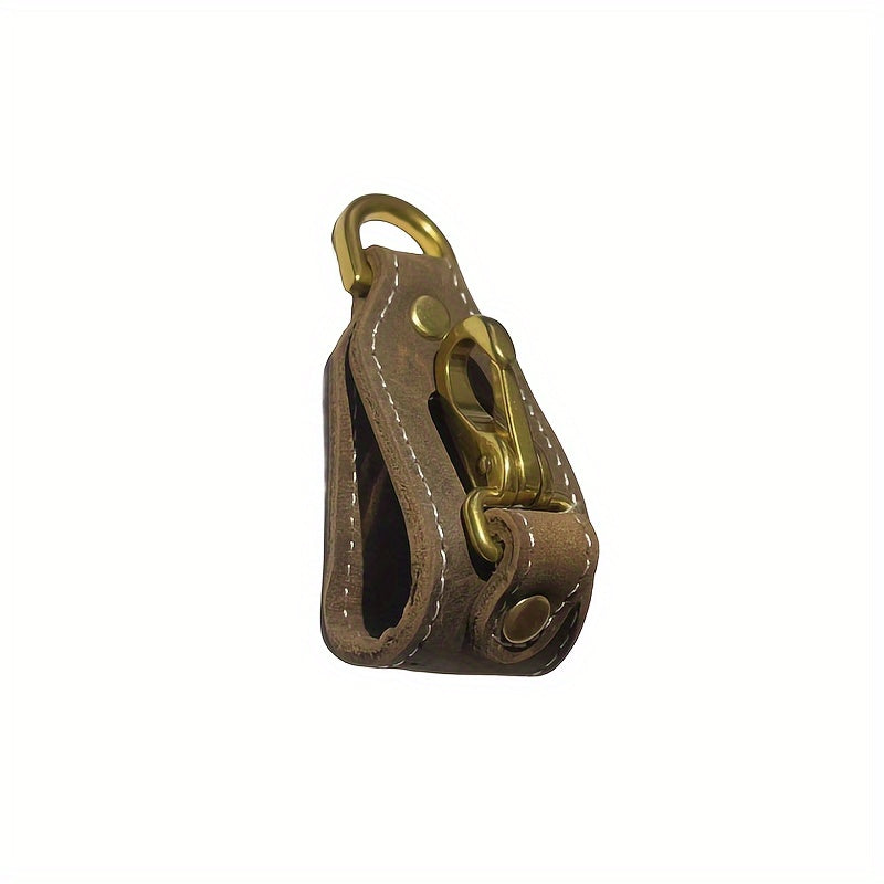Leather Waist Hanging Belt Keychain for Outdoor Camping Hiking