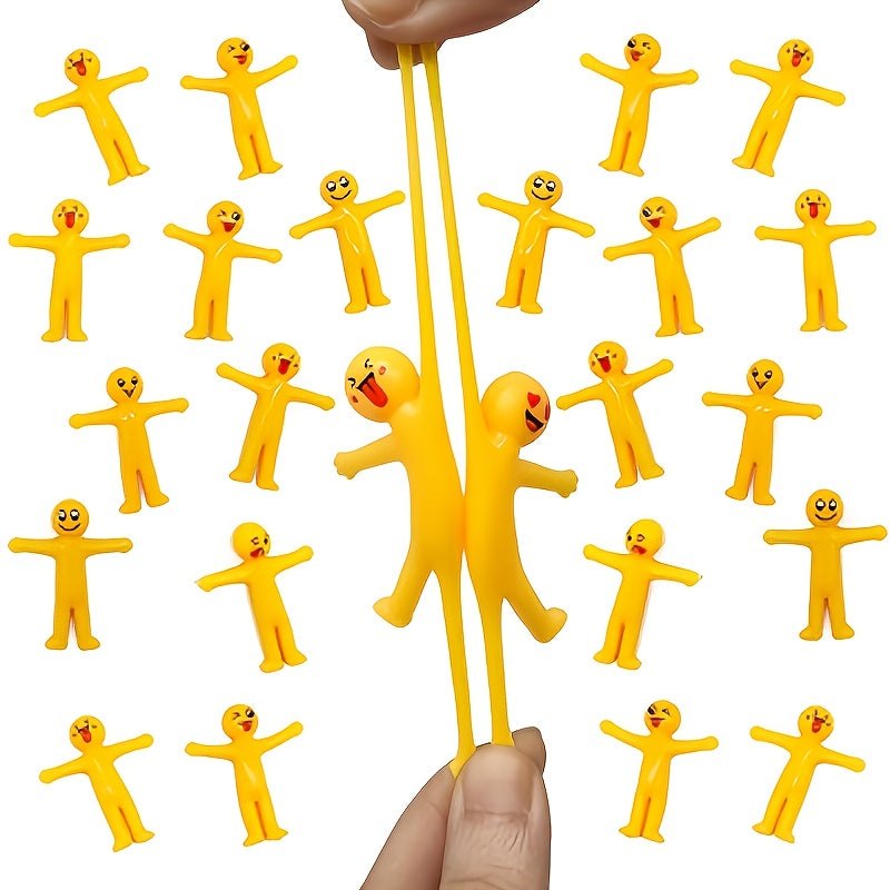 Stretchy Cartoon Yellow Stress Toy Foldable Figure