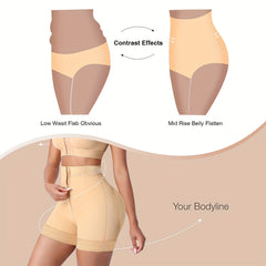 Lace Zipper Butt Lifting Pants Tummy Control Body Shaper