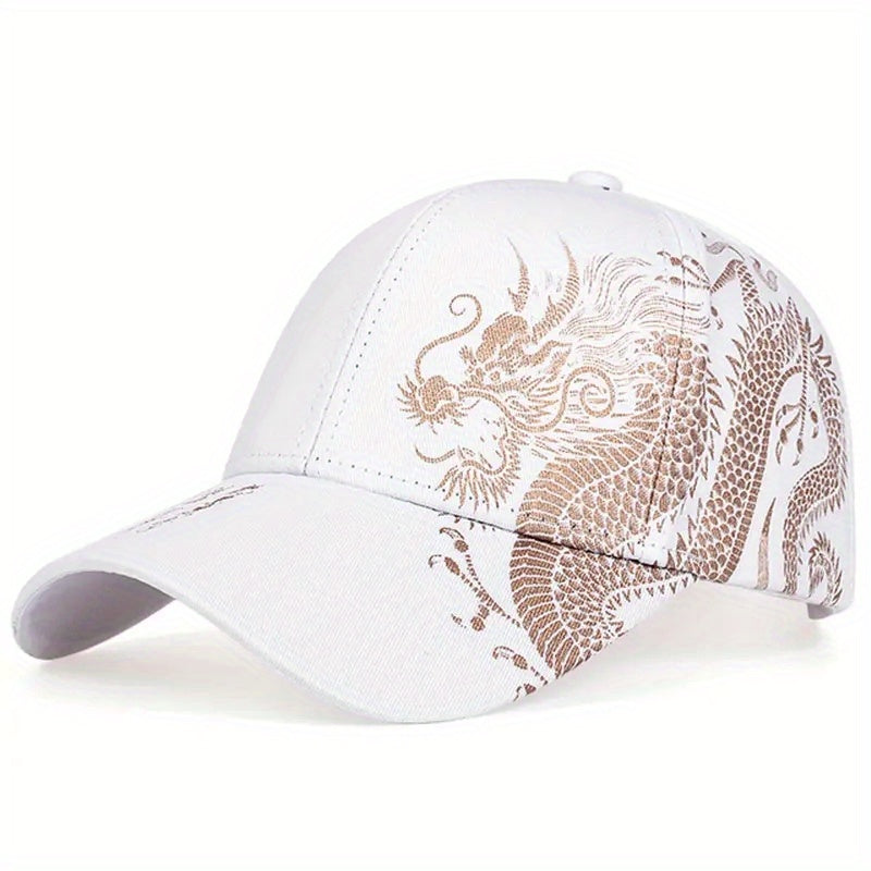 Dragon Print Men's Baseball Cap
