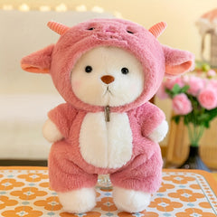 11.81in Teddy Bear Stuffed Animal Dolls - Changeable Suit Clothes