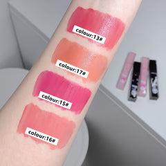 Pink Shell Mirror Lip Glaze Film Forming Non Drying Lipstick