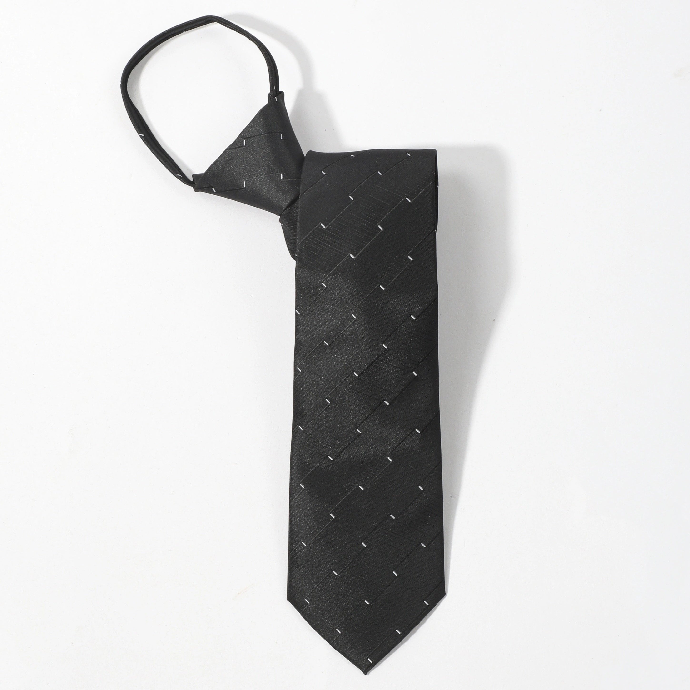 Men's Zipper Business Tie Light Point Striped
