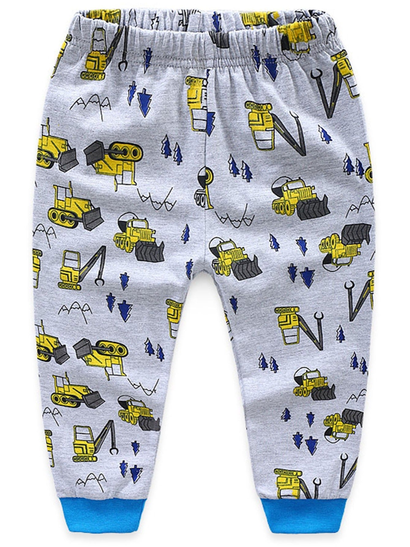 Cartoon Excavator Pajamas Long Sleeved Suit Home Clothes
