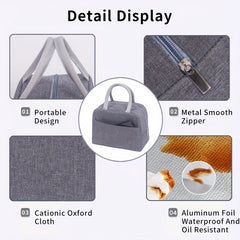 Insulated Lunch Bag Waterproof Large Capacity Thickened 230D Twill Oxford Cloth