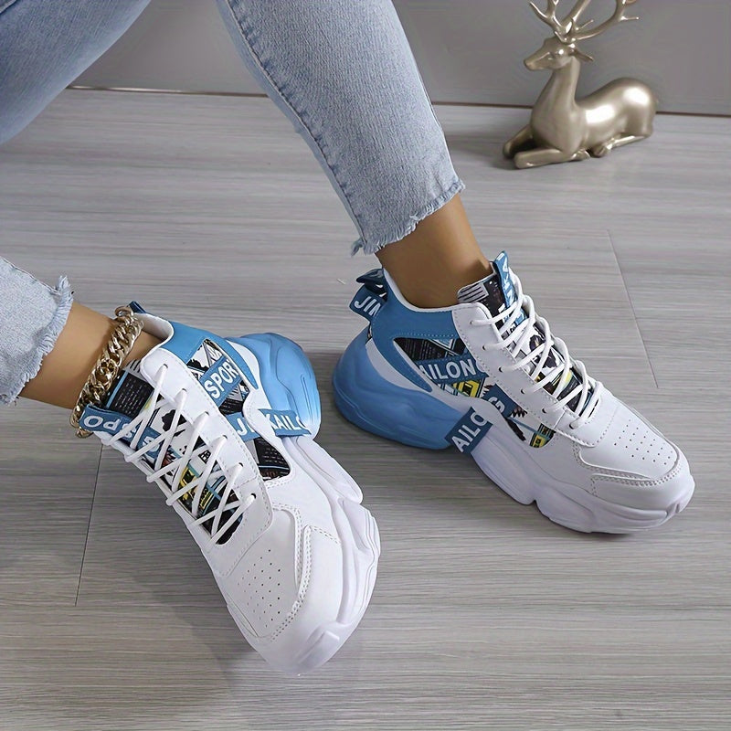 Stylish High Top Basketball Shoes Lightweight Non-slip Sport Shoes