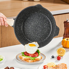Non Stick Skillet Saute Pan 31cm Gas Stovetop Induction Cooker Kitchen Utensils