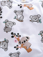 Baby's Koala Print Long Sleeve Bodysuit