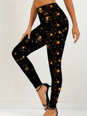 Galaxy Print High Rise Leggings