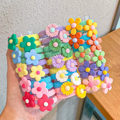 10pcs Sunflower Hair Tie Rope for Girls Kids