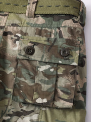 Men's Camo Cargo Pants Loose Fit Outdoor Work Hiking Fishing Angling