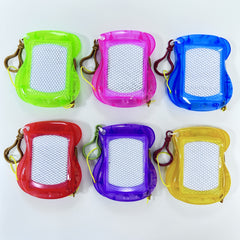 18pcs Magnetic Drawing Boards Keychain Doodle Sketch Pads Assorted Colors