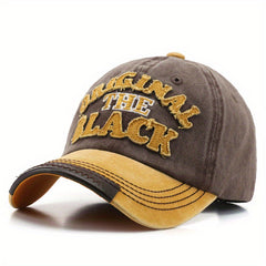 Retro Washed Cloth Letter Embroidery Baseball Cap for Men