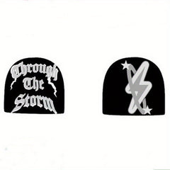 Y2K Knitted Beanie Lightning Jacquard Knit Hat Unisex Candy Hip Hop Skull Cap