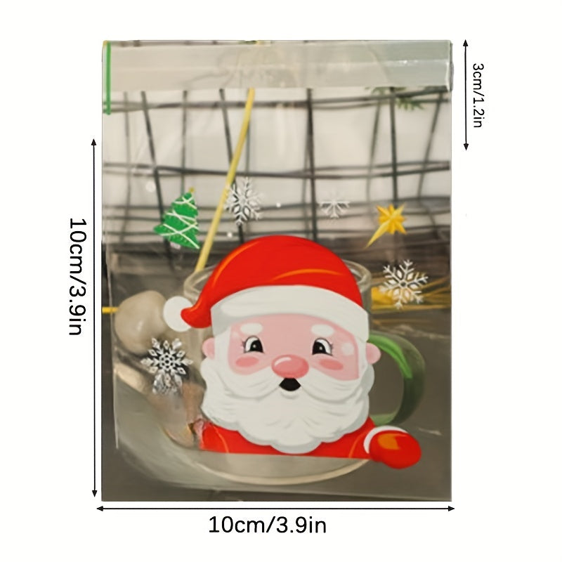 100pcs Assorted 25 Bags Opp Christmas Baking Packaging Biscuit Bag