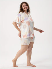 Tie Dye Short Sleeve Pajama Set
