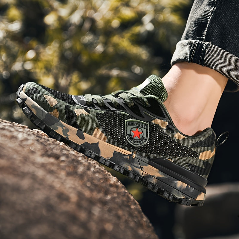 Men's Camo Sneakers Soft Sole Outdoor Shoes