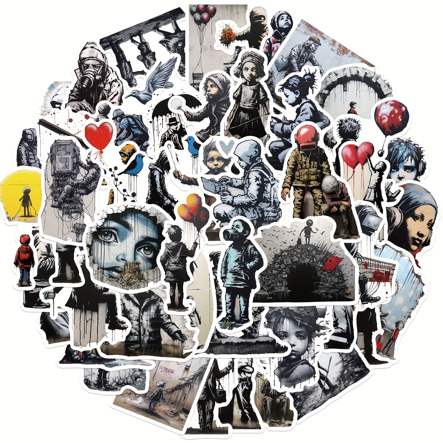 50pcs Graffiti Stickers For Suitcases Phone Laptop Skateboard Waterproof DIY