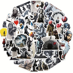 50pcs Graffiti Stickers For Suitcases Phone Laptop Skateboard Waterproof DIY