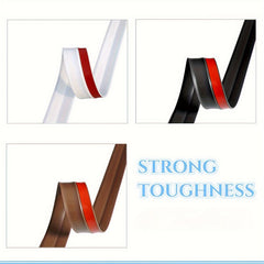 Garage Door Seal Strip 6M Brown Adhesive Rubber Weather Stripping Replacement