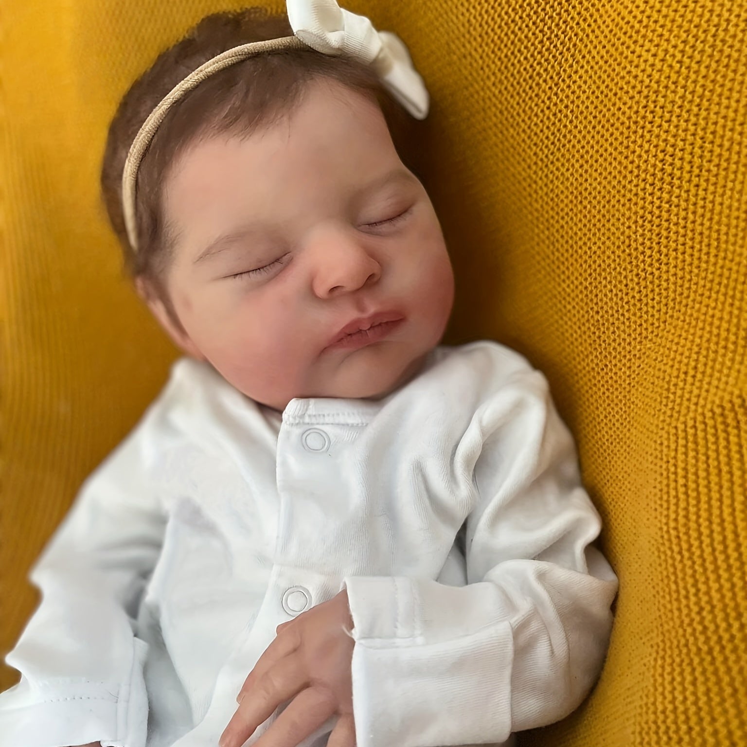 19' Newborn Baby Reborn Doll with 3D Skin, Top Makeup