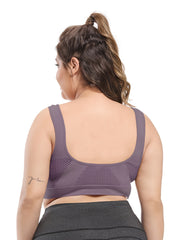 3 Pack Plus Size Sports Bra Set Women's Plus Bounce Control Wireless Bralette