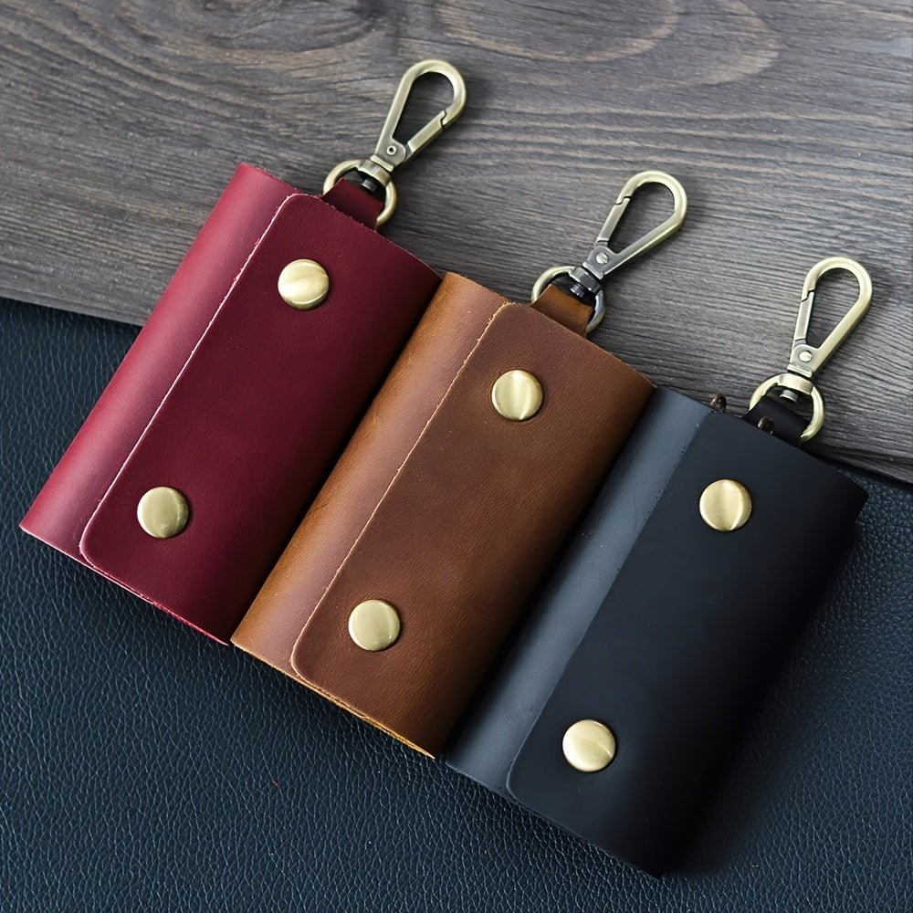 Stylish PU Faux Leather Key Case Protector
