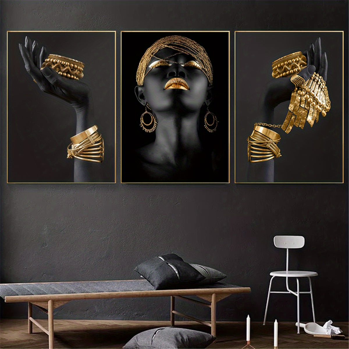 African Woman Wall Painting Art Posters And Prints No Frames