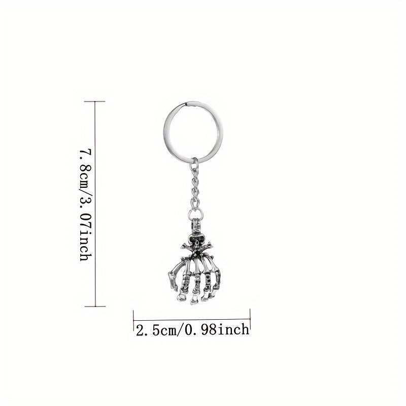 Skull Palm Keychain Keyring Halloween Gift Men Women
