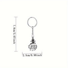 Skull Palm Keychain Keyring Halloween Gift Men Women