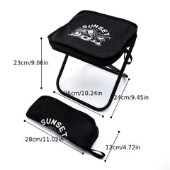 Portable Folding Iron Stool for Outdoor Fishing Picnic