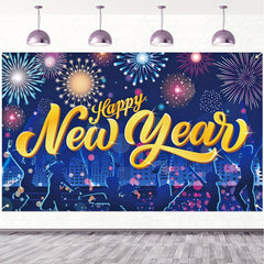 1pc Happy New Year Banner Large Party Wall Hanging Decoration