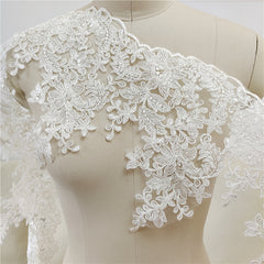 1pc Flower Lace Applique Sewing Patch DIY Wedding Dress Clothes