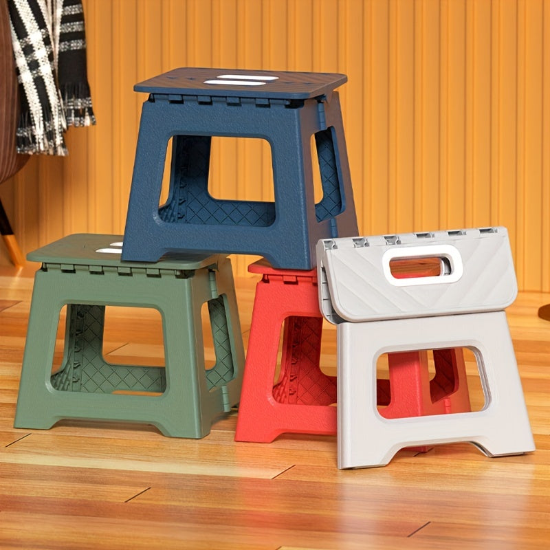 Durable Folding Stool Non Slip Surface Home Travel Outdoor