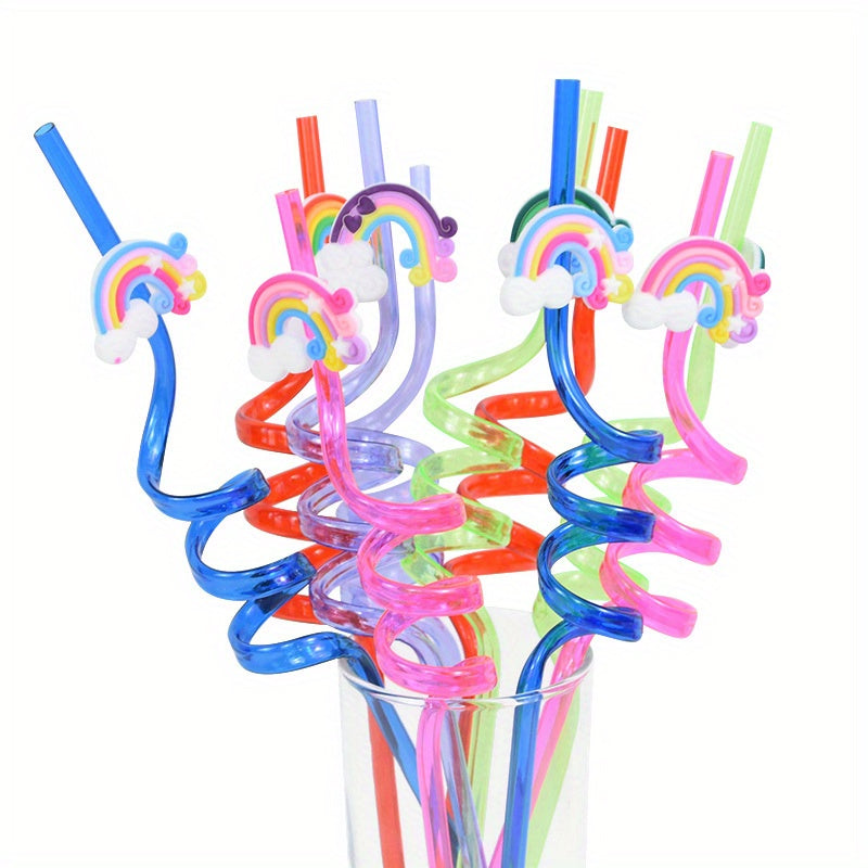 8 Magical Mermaid Drinking Straws for Kids' Parties