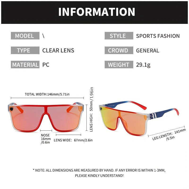 Square Frame Polarized Sunglasses Men's Unisex UV Protection