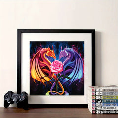 30 Adult & Kids 5D DIY Art Painting Set Dragon Love Round Full Diamond